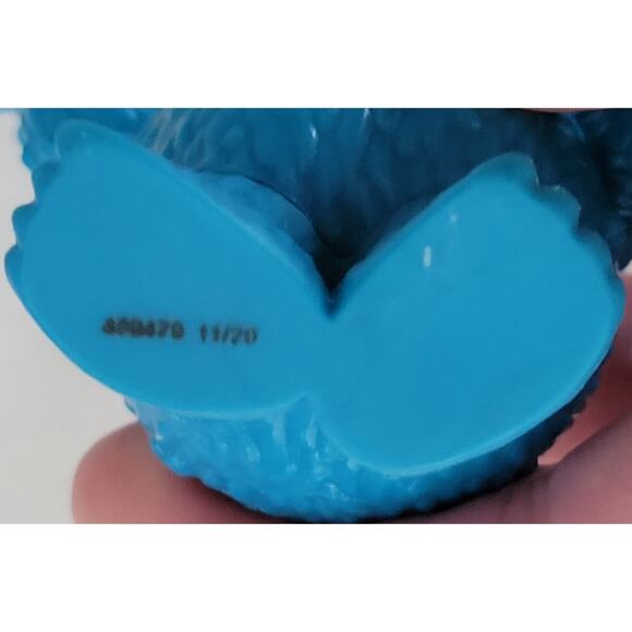 Cookie Monster Birthday Cake Topper Toy 3" Tall - Picture 3 of 4